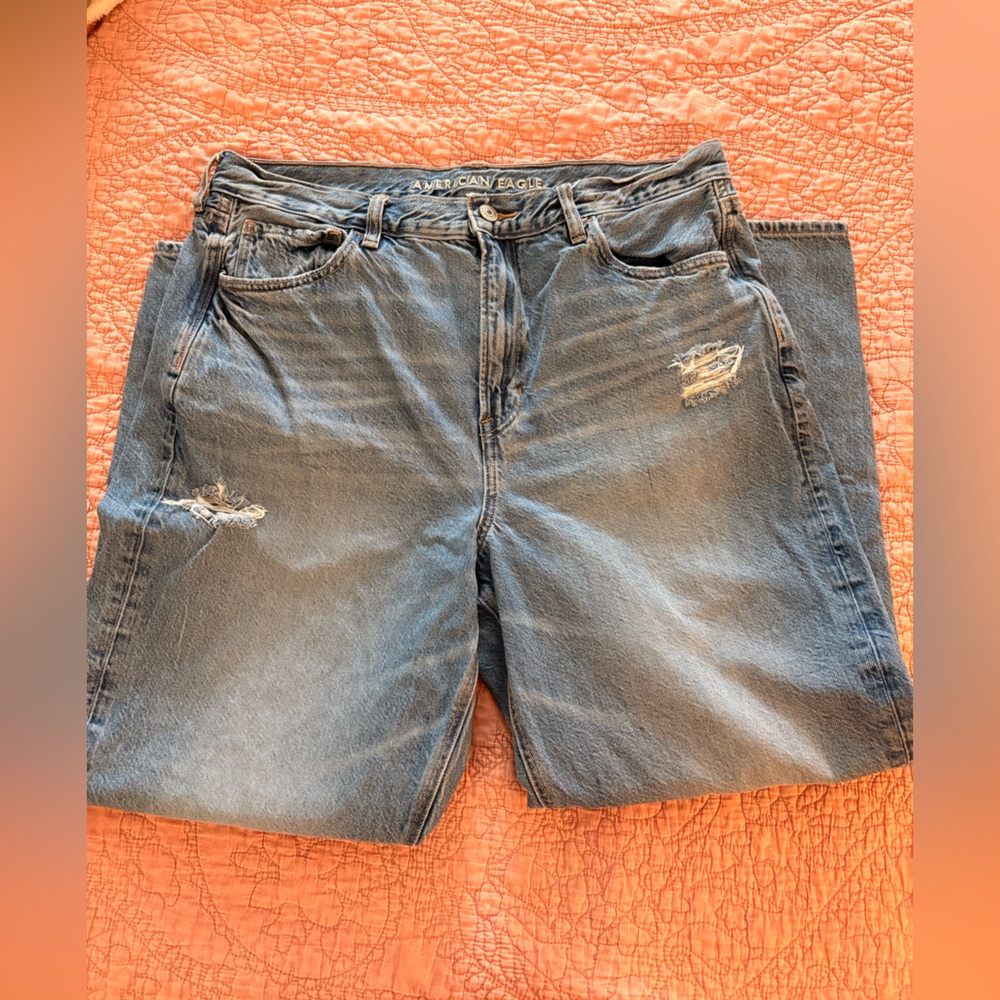 American Eagle Light Blue Mom Jeans